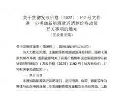山東新能源就近消納電價(jià)政策征求意見！